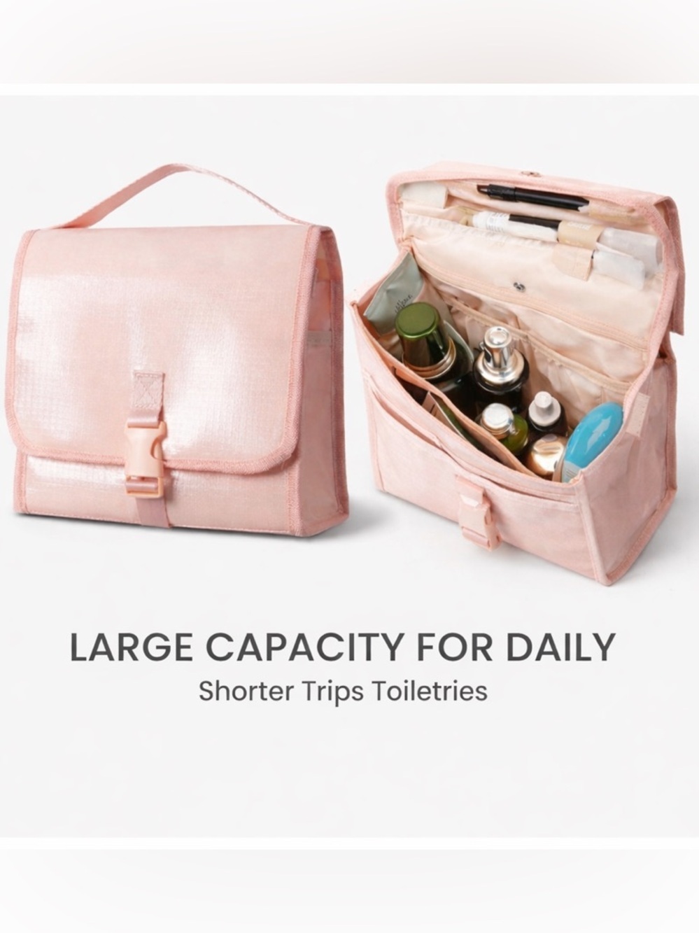 Women's Pink Travel Toiletry Bag